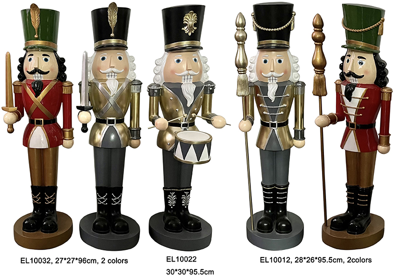 I-10Imisebenzi yeResin ye-Classic Nutcrackers Amajoni (3)