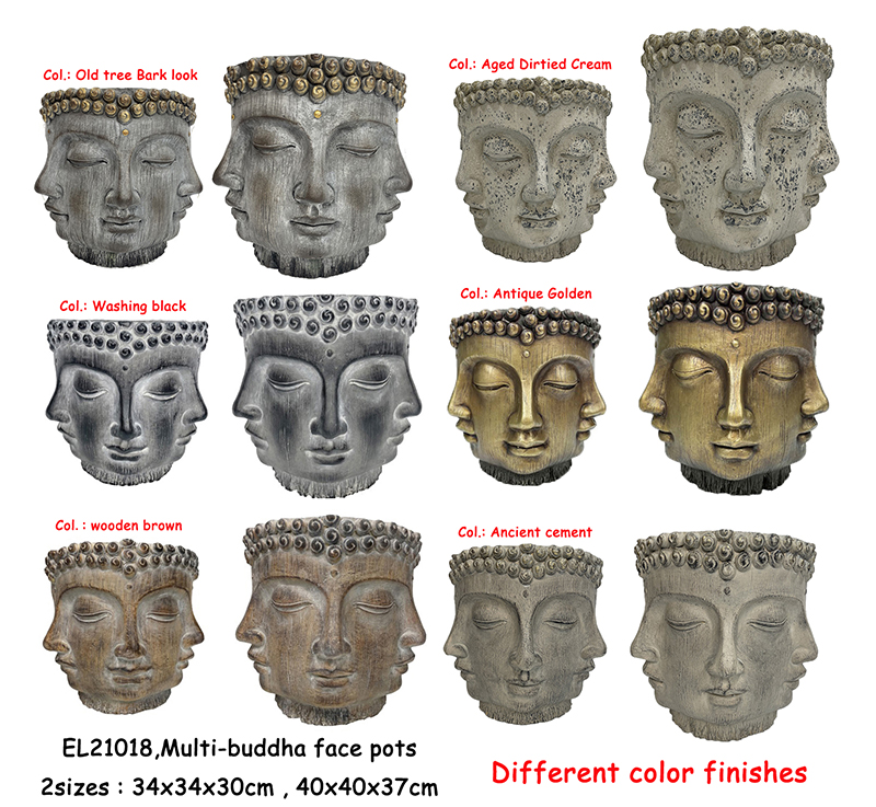 11 Вазони з декором для обличчя Будди (3)