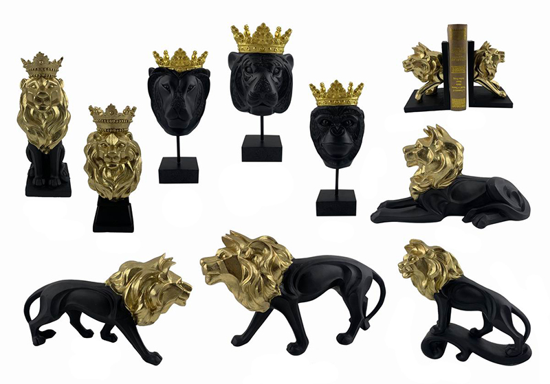 12Liemahale tsa lion bookend (3)