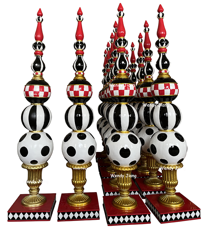 16 Handmade Crafts 71,6 tuumaa korkea Finials Trophy (4)