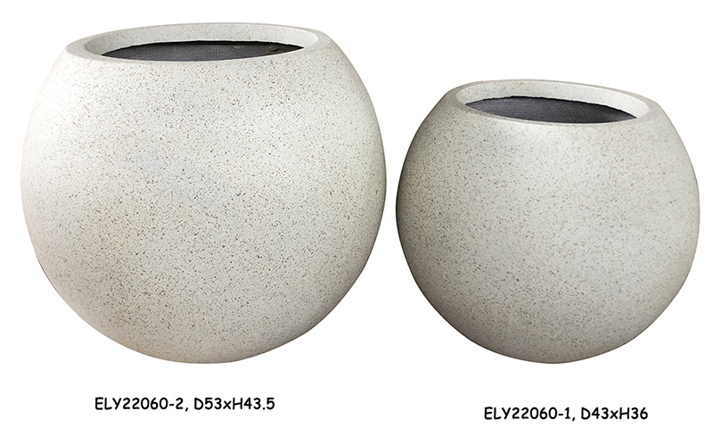 1Maceteros de cerámica para exteriores en forma de bola (6)