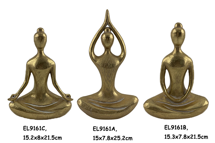 2 Yoga Lady Figurines (2)