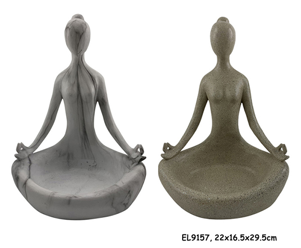 2 Yoga Lady Figurines (4)