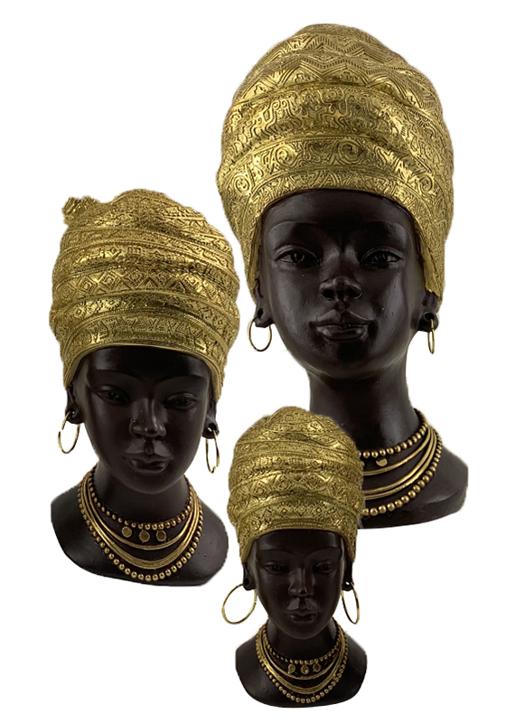 6Africa Lady bust decor (2)