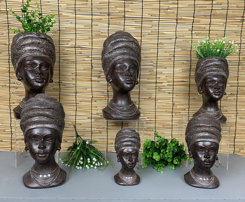 6Decoración busto de Dama de África (3)