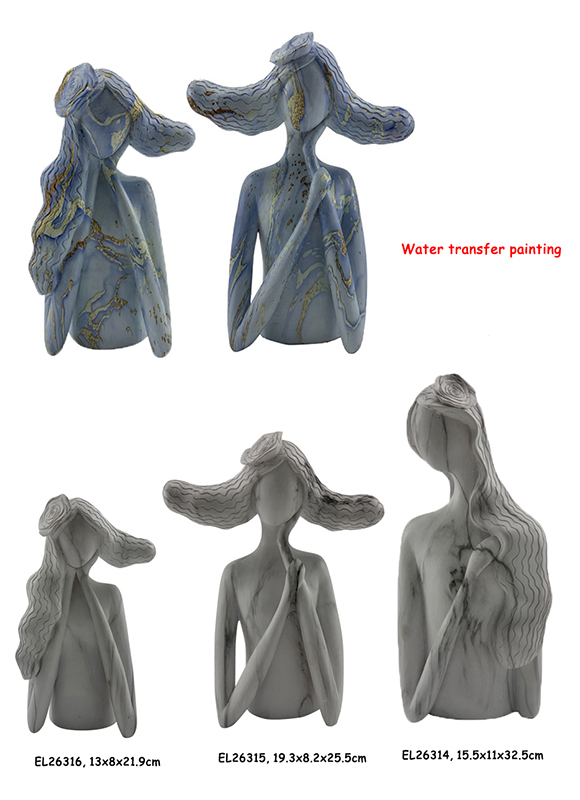 Patung & Pot Gadis Abstrak (2)