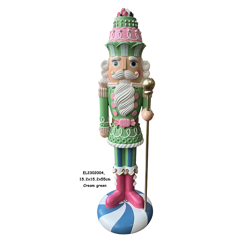 Berry Merry Soldiers Ħafif Reżina Nutcracker 55cm Għoli Dekorazzjoni fuq il-mejda (2)