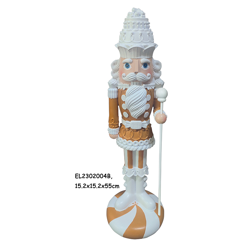 Berry Merry Soldiers māmā Resin Nutcracker 55cm Maualuluga teuteu pito i luga ole laulau (3)