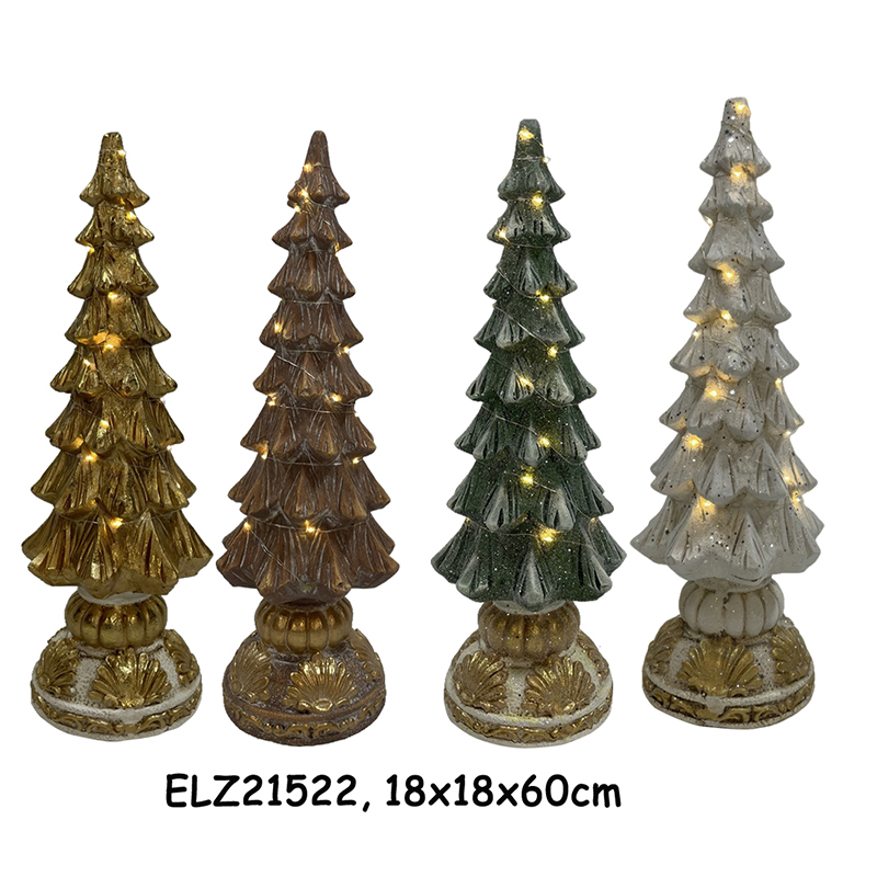 Clay Fiber Sparkle Christmas Trees Home Decor Seasonal Decoration