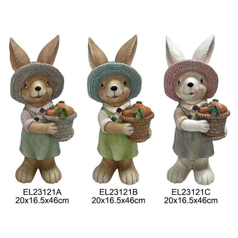 Spring Themed Garden o Indoor Decor Garden Delight Rabbit na may Carrots East (13)