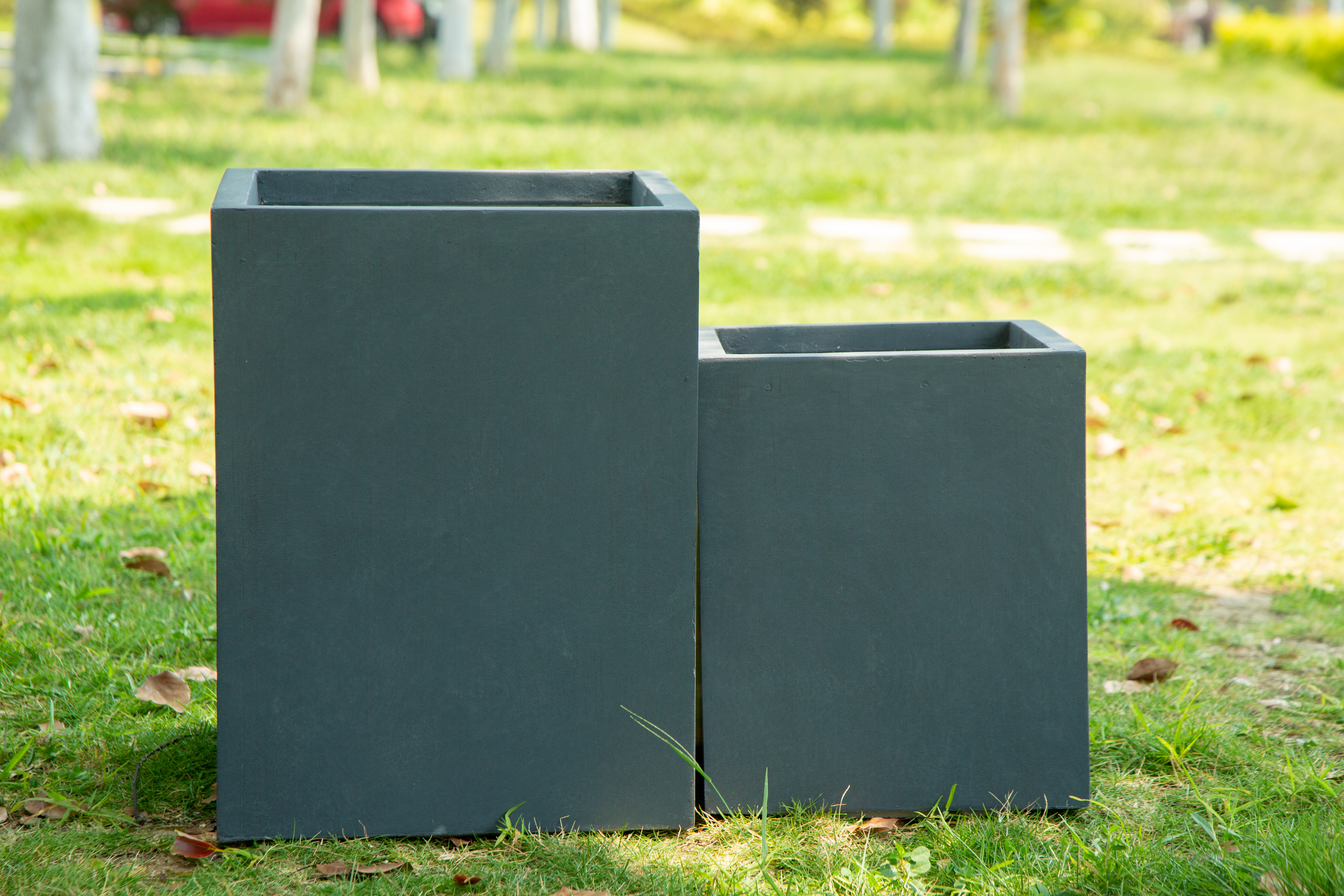 Tall Square Flowerpots (2)