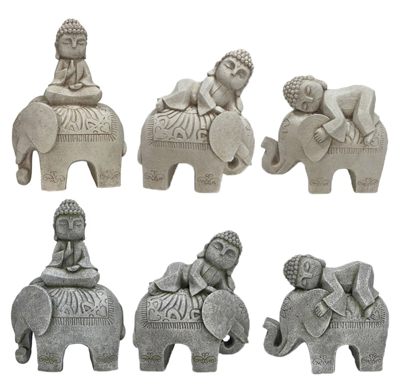 14Buddha with Elephant Statues (7)