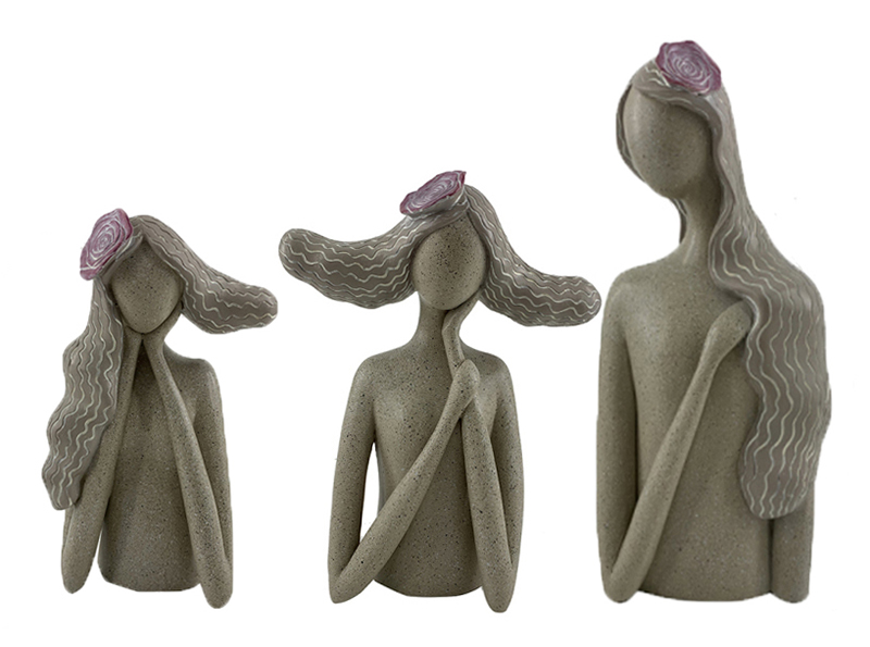 Abstract Girl Figurines & Pots (8)