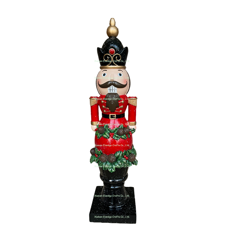 Christmas Strawberry Soldier Nutcracker Unique Resin Holiday Art (1)