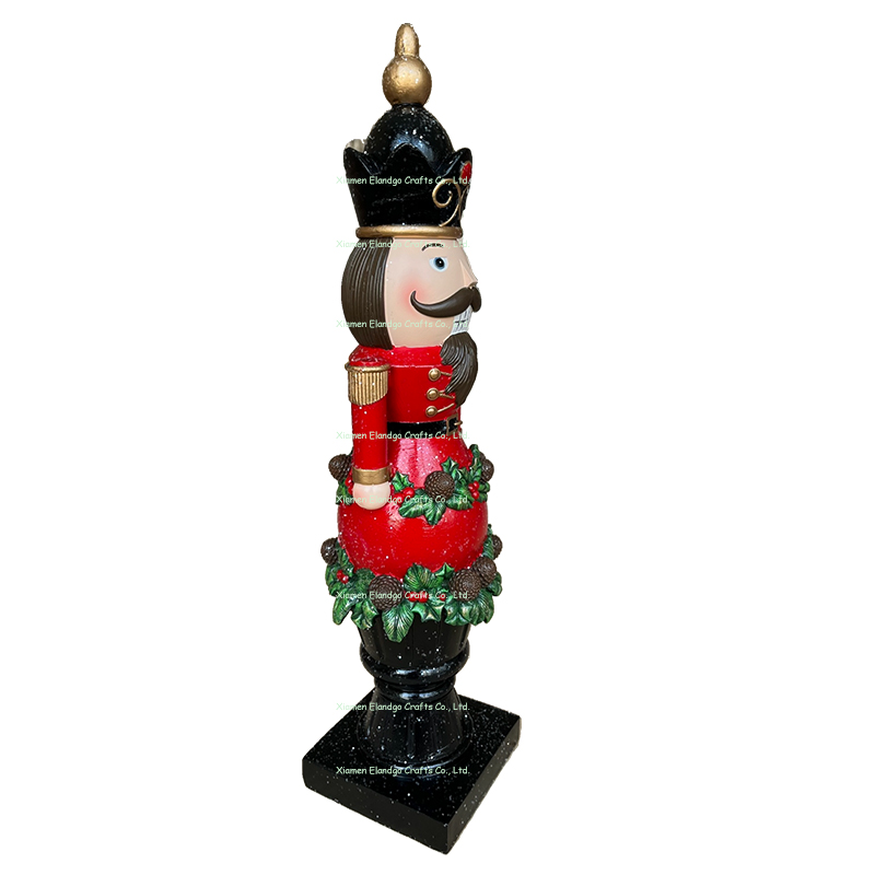 Christmas Strawberry Soldier Nutcracker Unique Resin Holiday Art (2)
