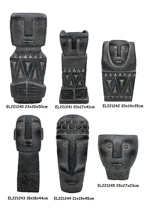 Clay Ethnic and Tribal Statues (2)