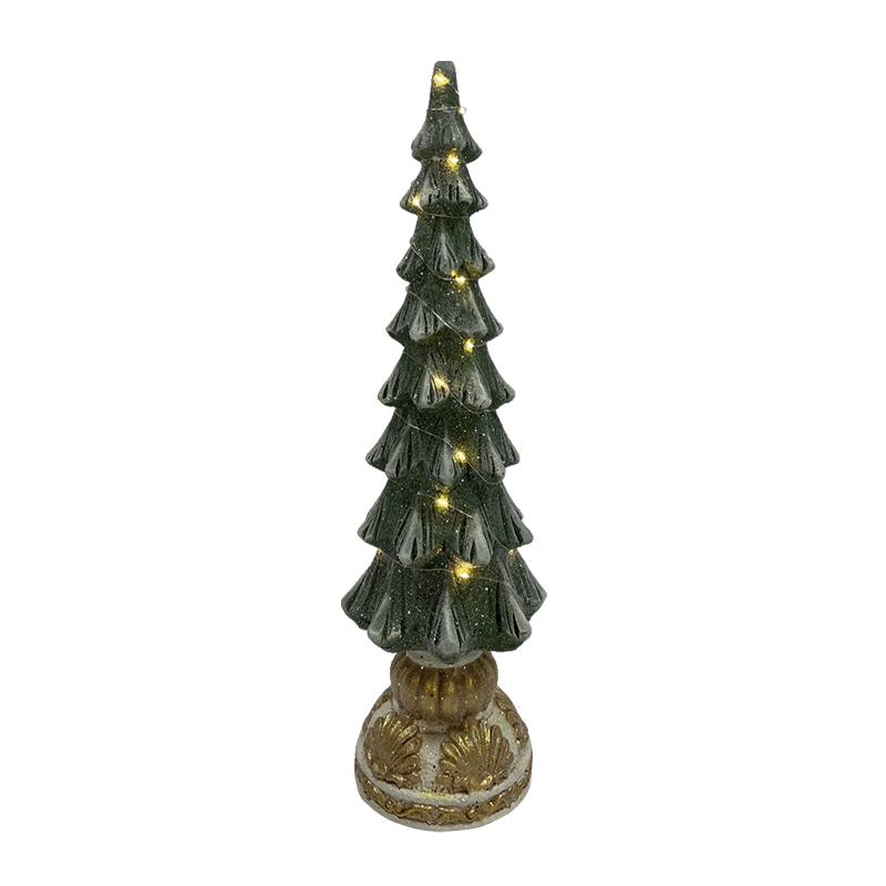 Clay Fiber Sparkle Christmas Trees Home Decor Seasonal Decoration(4)