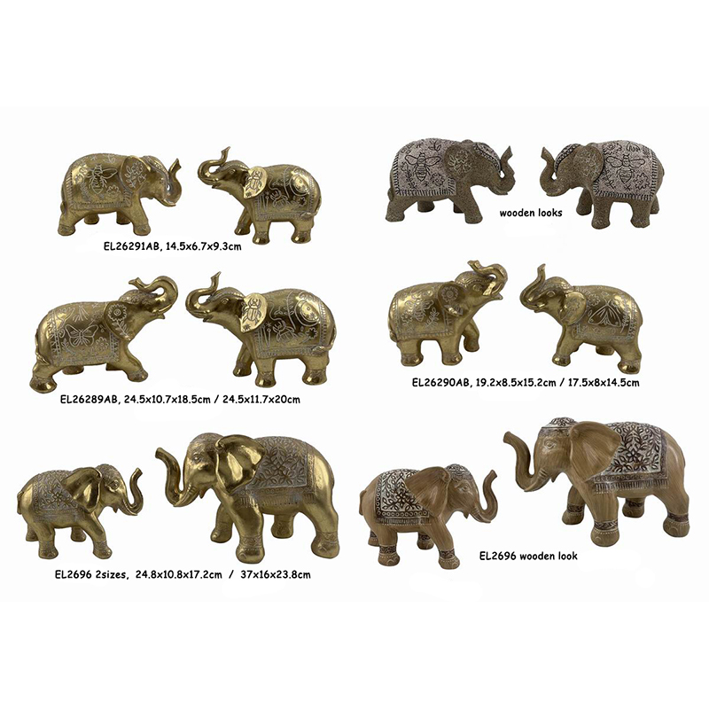 Elephant figurines (3)