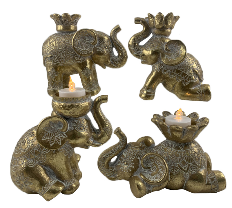Elephant figurines (5)