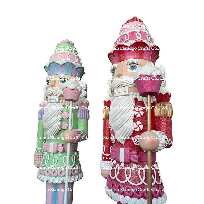 Handmade Resin Sweetness Nutcrackers Christmas Decorations Seasonal Decor New Design (5)