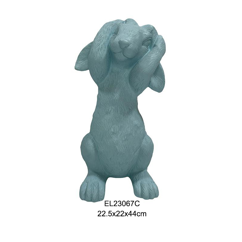 Hear No Evil Easter Rabbit Statues Spring Outdoor Indoor Decoration Holiday Decor (5)